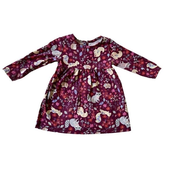 Long Sleeve Cotton Play Dress, 12m - Picture 2 of 6